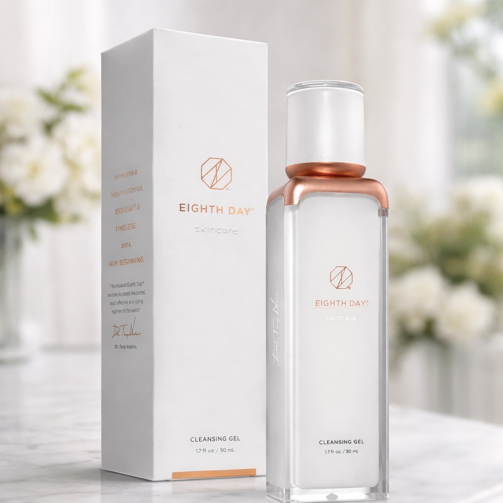 Eighth Day Cleansing Gel 1.7 oz Luxury Peptide Anti-Aging Clean Beauty Skincare